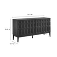 thumbnail image 3 of Sideboard Console Table Entry Display Cabinet, Black, Wood, Living Dining Room Kitchen Cafe Bistro Hospitality Restaurant, Modern Contemporary, HB37415, 3 of 10