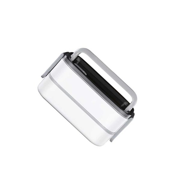 Yuarrent Fiambrera calentada, contenedor de almuerzo aislado de acero inoxidable, caja térmica Bento a prueba de fugas, calentador de comida con asa, Mostrada tipo 3 Yuarrent HA026322-03