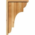thumbnail image 3 of 8"W x 14"D x 22"H New Brighton Rough Sawn Corbel w/Backplate, Western Red Cedar, 3 of 9