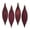 Burgundy, variant on Vickerman 5.5" Red Finial Drop Christmas Ornament, Assorted 4 Finish, 8 per Pack