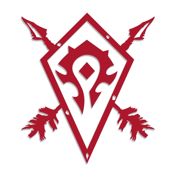 Sticker World of Warcraft Horde Coat of Arms Vinyl Red New j5540