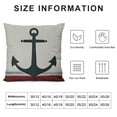 thumbnail image 6 of JRXY Nautical Anchors Throw Pillow Covers Sailboat Cushion Cover Square Pillowcase Outdoor for Sofa Couch Patio Home Decor,2 Pcs (Anchor Sailboat Ship Rudder) White, 6 of 6