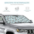 thumbnail image 2 of Bingfone Dachshund Dog Puppy Car Windshield Sunshade,Sun Foldable Sun Shield Sun Visor for Car - Medium, 2 of 8