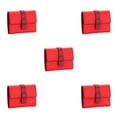 thumbnail image 2 of pitrice Leather Women Purse Rectangular Trifold for Zipper Hasp Stylish Card Holder Photo Folder Wallet Notecase Birthday Gift Red 5Set, 2 of 6