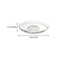 thumbnail image 4 of 4pcs Clear Glass Snack Plate, Restaurant Dessert Plate, Tea Table Decoration Tea Bag Holder. 3 Inch, 4 of 6