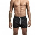 thumbnail image 4 of Unisex Casual Drawstring Pocket Solid Candy Five Point Beach Shorts, 4 of 8