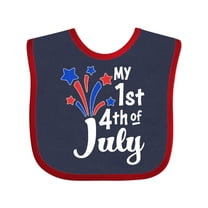 Inktastic My 1st 4th of July Fireworks Boys or Girls Baby Bib