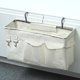 thumbnail image 2 of Organizador De Almacenamiento Colgante, Bolsa De Lona con 6 Bolsillos para Literas, Dormitorios Universitarios, Barandillas De Cama con Revista, Teléfono, Tableta, Soporte para Botellas De Agua-n, 2 of 5