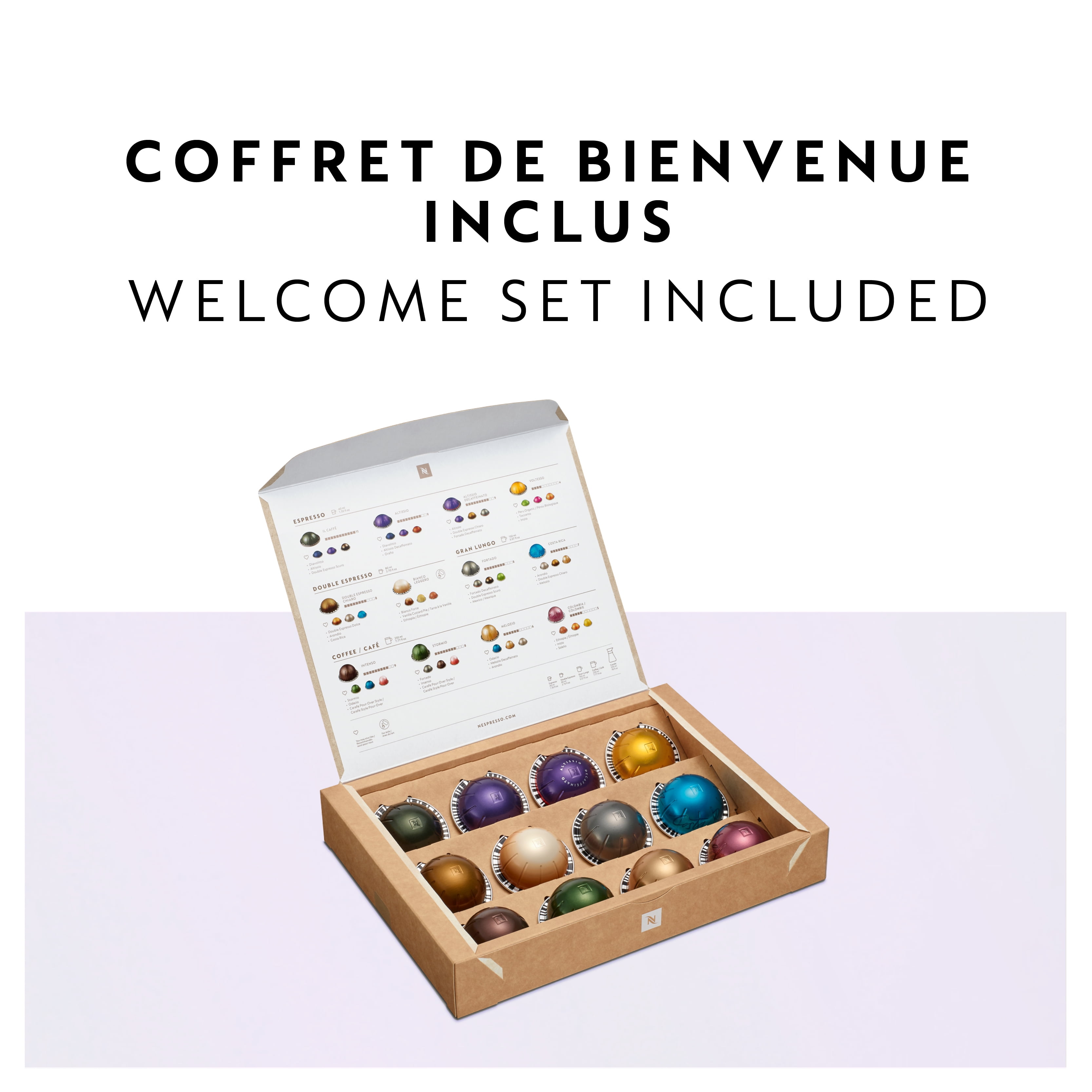 Nespresso Vertuo Pop+ Deluxe Coffee and Espresso Machine by De'Longhi, Silver, 6 cup sizes