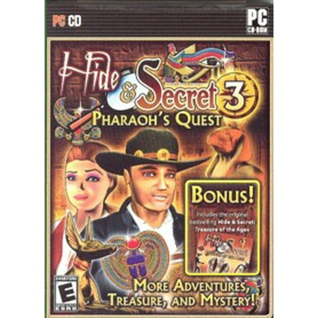 Hide & Secret 3: Pharaoh's Quest (PC Game) Hidden object puzzle Adventure. Over 60 levels and tons of mini