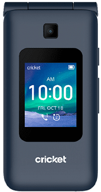 Cricket Wireless Debut Flip, 4GB, Navy Blue - Prepaid SmartFlip Phone