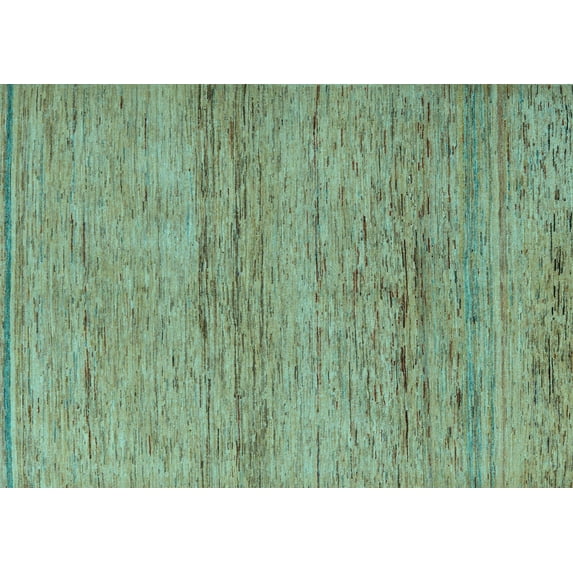 Ahgly Company Indoor Rectangle Abstract Light Blue Modern Area Rugs, 7' x 9'