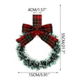 thumbnail image 3 of Decoraciones navideñas, adornos navideños, regalos de Navidad, corona navideña, colgante pequeño, decoración navideña para interiores, corona para árbol de Navidad, adorno colgante, manualidades colga, 3 of 6