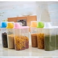 thumbnail image 3 of Uxcell Family Kitchen Plastic Airtight Soybean Food Storage Seal Box Blue, 3 of 6
