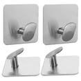 thumbnail image 5 of 4 piezas de baño auto adhesivo ganchos colgantes de pared pegajosa ganchos de acero inoxidable ganchos de cocina, 5 of 5