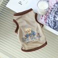 thumbnail image 3 of Ropa de verano para perros, ropa fina para mascotas, chaleco transpirable de dibujos animados para perros, ropa para gatos, ropa de osito de peluche, 3 of 6