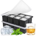 thumbnail image 1 of 2 Moldes y Bandejas de Silicona para Hielo,8 Cavidade Moldes para Paletas Heladas con Tapa,Molde de Hielo Cuadrado,Sin BPA,Reutilizables,Adecuado para Hacer Cubitos Hielo y Bebidas Frías, 1 of 4