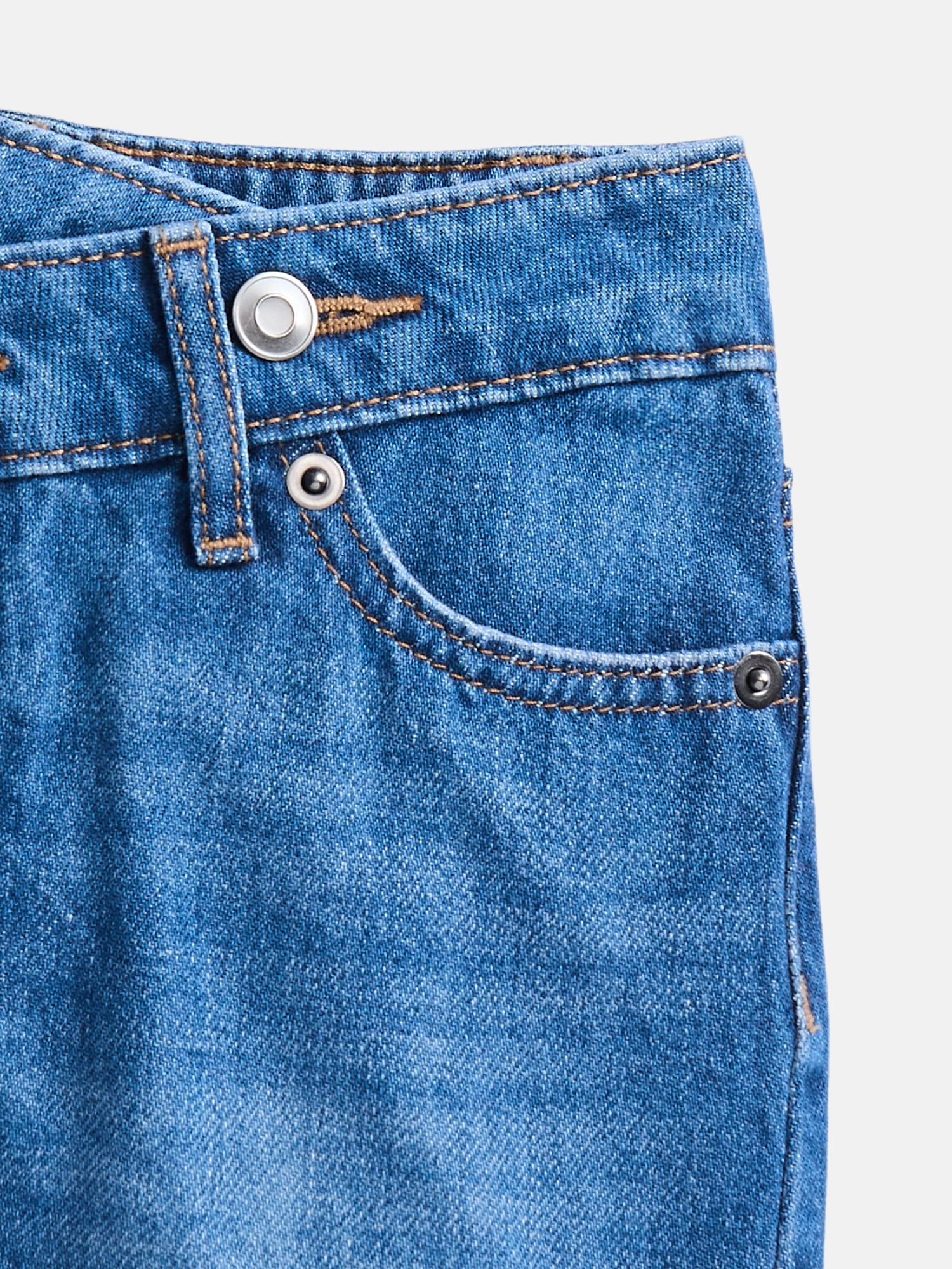 Wonder Nation Girls Crossover Denim Shorts, Sizes 5-18