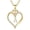 A. Gold, variant on A heart-shaped letter necklace, made of 925 sterling silver and plated with 14K gold, featuring the letters A-Z in heart shapes. A perfect jewelry gift for a mother or wife.