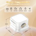 thumbnail image 3 of 18 Pack Cord Organizer Holder,Magnetic Cable Clips Management,Easy Strong Adhesive Phone USB Charger Cord,Hide Or Organize Desk Cable for Kitchen,Office,Car,Nightstand（White）, 3 of 14