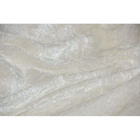 Panne Velvet Crushed Backdrop Velour Stretch Fabric 60" Wide Gold by The Yard (White)