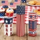 thumbnail image 5 of 3 Pieces 4th of July Block Centerpieces for Table Decorations, Rustic Patriotic Tiered Tray American Stars and Stripes Table Centerpieces for Memorial Day Party Supplies, 5 of 6