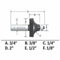thumbnail image 6 of Bosch 85290MC Router Bit 1/4 in Dia Shank 2-Cutter Steel, 6 of 6