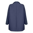 thumbnail image 4 of Outfmvch Suits Blazer For Women 2023 Blazer Elegant Sporty Summer Fitted Jacket Suit Jacket Business Oversize Elegant Spring Thin Transition Jacket Blazer Jacket Short Blazer Womens Blazer Navy 2Xl, 4 of 5