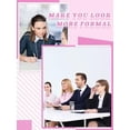 thumbnail image 4 of TAVENE 2 Pieces Detachable Fake Collar Dickey Half False Blouse Dickey for Women Shirts, 4 of 5