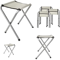 Folding Camping Stools To Sit On Portable Lightweight Aluminum Stool, Folding Stools for Adults, Outdoor Stools for Sitting Portable for Picnic, Camp, Beach, Fishing, BBQ, Hiking