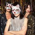 thumbnail image 2 of 7pcs Blank Paper Masks Cat Masks Unpainted Masks Crafting Masks Animal Masks Masquerade Party Masks, 2 of 5