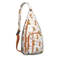 thumbnail image 1 of Pet Lover's Vintage Cat Sling Bag - Floral Cat Design Shoulder Backpack (Organized Multi-Pocket, Stylish & Functional), 1 of 1