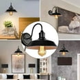 thumbnail image 2 of Vintage Plug in Wall Light Retro Black Finish Wall Sconce, E26 Base Wall Lamp Suitable for Bedroom/Living Room/Korridor/Dining Room/Kitchen/Cafe,b, 2 of 7