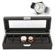 thumbnail image 5 of Caja de reloj Jadeshay de 6 ranuras color Negro para viaje, 5 of 8