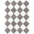 thumbnail image 2 of Hauteloom Achaia Living Room, Bedroom Area Rug - Contemporary - Plush Pile - Ivory, Dark Gray - 6'7" x 9', 2 of 6