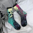 thumbnail image 5 of Logiee Cartoon Art Skull Print Adult Socks for Men & Women,Calf Socks, Ankle Socks,Boots Socks,Breathable Casual Sock,Unisex Crew Socks, 5 of 6