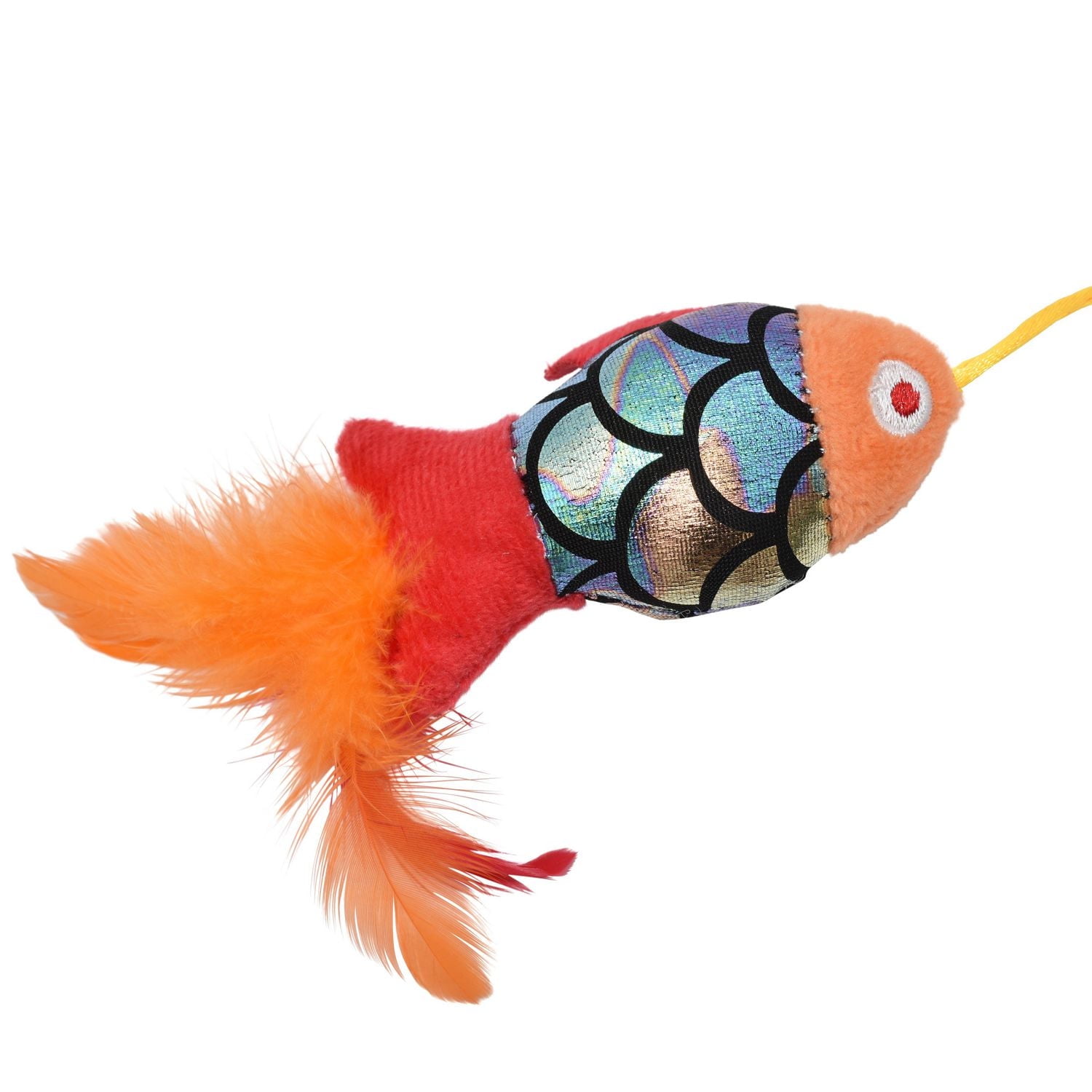 Multipet Goldfish Wand Cat Toy, Wand Cat Toy