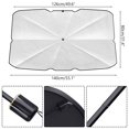 thumbnail image 2 of Parasol para Parabrisas de Automóvil: Pantalla de Aislamiento Térmico Protectora UV Giratoria y Plegable de 360° Diseño de Almacenamiento Compacto Ajuste Universal para Sedanes, 2 of 6