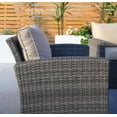 thumbnail image 6 of Direct Wicker 7 Pcs Outdoor Patio Furniture Set with Fire Pit Table Patio Conversation Set with Beige Cushions, 6 of 8