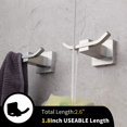 thumbnail image 2 of Rawiri Gancho doble para baño de acero inoxidable 304, gancho para inodoro, gancho para toalla, gancho de pared 2, 2 of 5