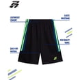 thumbnail image 2 of Pro Athlete Boys Athletic Shorts - 2 Pack Quick Dry Performance Basketball Shorts For Boys (8-16), 2 of 7