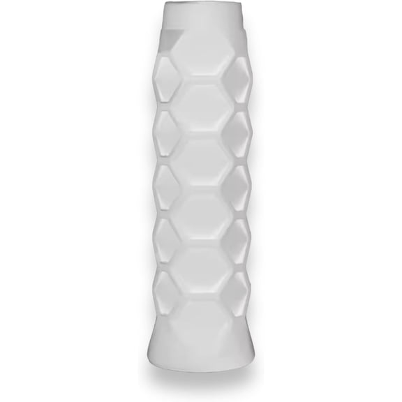Pickleball Paddle Hexagon Overgrip - Comfortable Hexagon Grip for Improved Control - Sweat-Resistant Pickleball Grip for Pickleball Elbow（White）