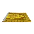 thumbnail image 2 of Ahgly Company Machine Washable Indoor Rectangle Persian Yellow Traditional Area Rugs, 6' x 9', 2 of 4