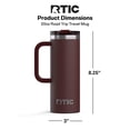 thumbnail image 6 of RTIC Road Trip 20 oz Ceramic Lined Leak-Resistant Lid Travel Mug, Chocolate Brown, 6 of 7