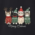 thumbnail image 3 of Wild Bobby Meowy Catmas, Christmas Cat Lover Design Unisex Sweater Crewneck Sweatshirt, 3 of 5