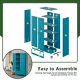 thumbnail image 6 of CXUZCZ 71" Tall Metal Storage Cabinets,Kitchen Pantry Cabinet with 3 Adjustable Shelves and 1 Drawer,Freestanding Cupboard for Kicthen,Dining Room,Living,Hallway,Blue, 6 of 11