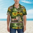 thumbnail image 4 of Easygdp Vintage Wooden Bucket Men's Hawaiian Shirts Print Lapel Short Sleeve for Beach, vacation, party, casual occasions - X-Large, 4 of 9