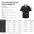 thumbnail image 6 of Lsque Gamepads pattern Hawaiian Shirt for Men, Unisex Summer Beach Casual Short Sleeve Button Down Shirts-Small, 6 of 9
