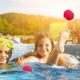 thumbnail image 4 of Lot de 10 Balles d'Eau Réutilisables Jeux de Piscine Jouets Absorbants Interactifs Fête Adultes Parent-Enfant Rouge, 4 of 7