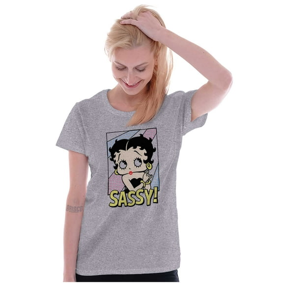 Betty Boop Sassy Cute Retro Toon Women's T Shirt Ladies Tee Brisco Brands S